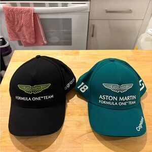 Aston Martin Formula One Team Black and Green Caps